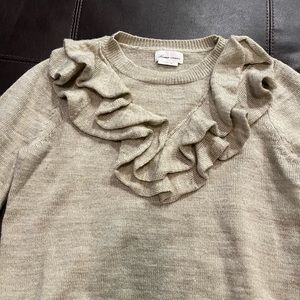 Lovers + Friends Juliet Ruffle Sweater Wool New